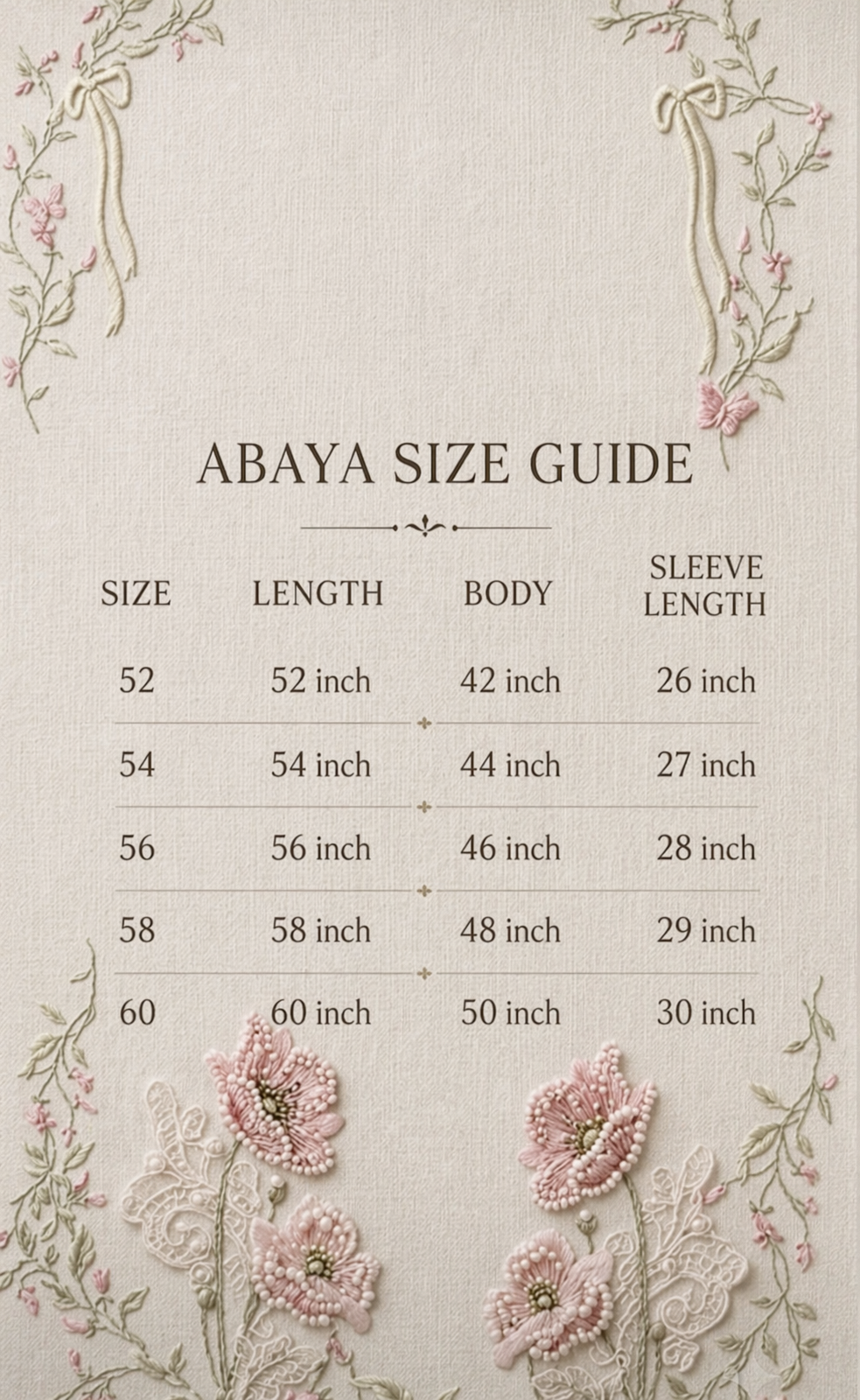 Size guide